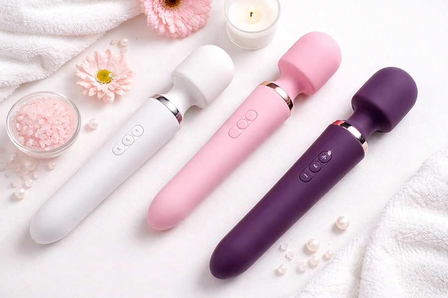 Three vibrators in soft colors