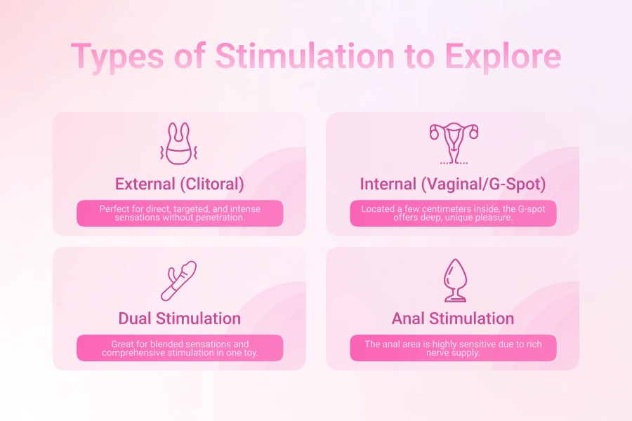 Navigating the World of Pleasure: How to Choose Your First Sex Toy? 2 types of stimulation to explore