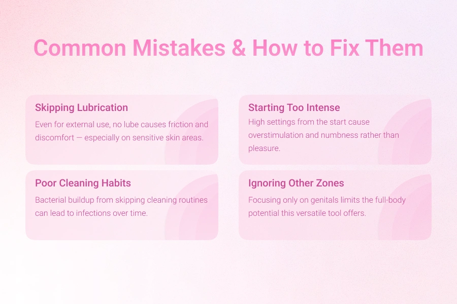 A Comprehensive Guide on How to Use a Wand Vibrator for Maximum Pleasure 3 common mistakes and how to fix them