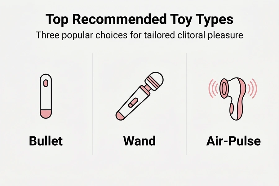 Best Vibrators for Clitoris: 3 Top Picks for Intense Stimulation 2 top recommended toy types for clitoral pleasure