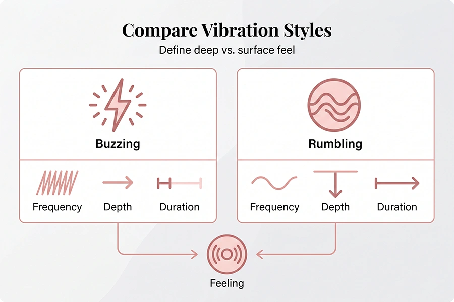 compare vibration styles