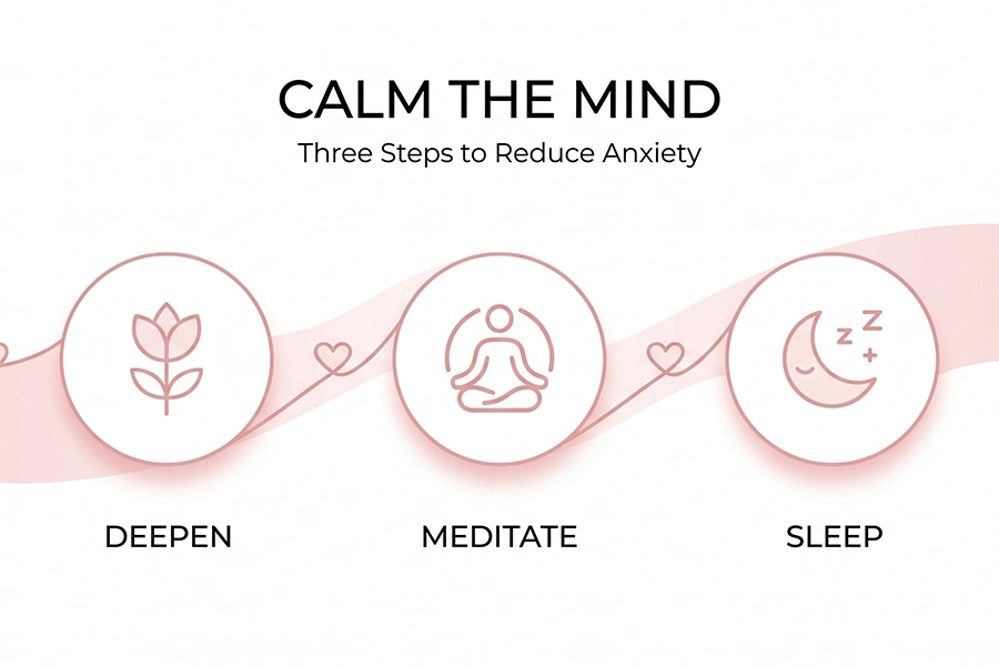 three steps to reduce anxiety