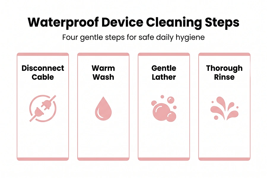 waterproof device cleaning steps