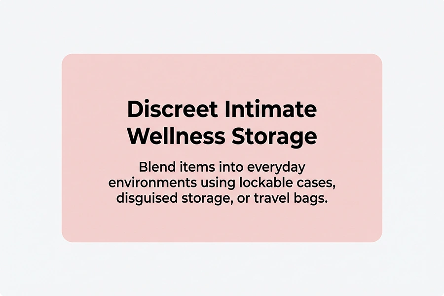 discreet intimate wellness storage
