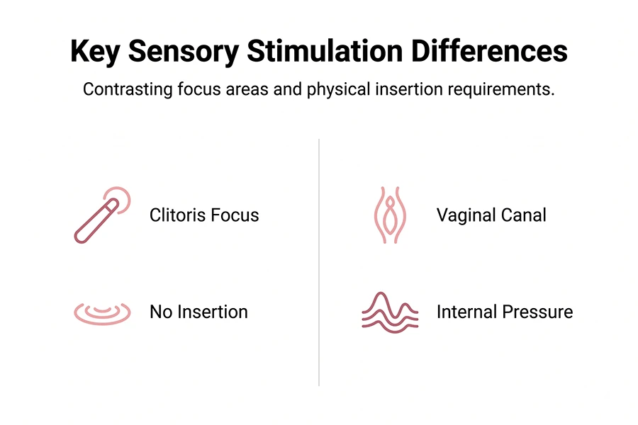 External vs Internal Vibrators: What You Must Know Before Buying 2 contrasting focus on areas and physical insertion requirements.