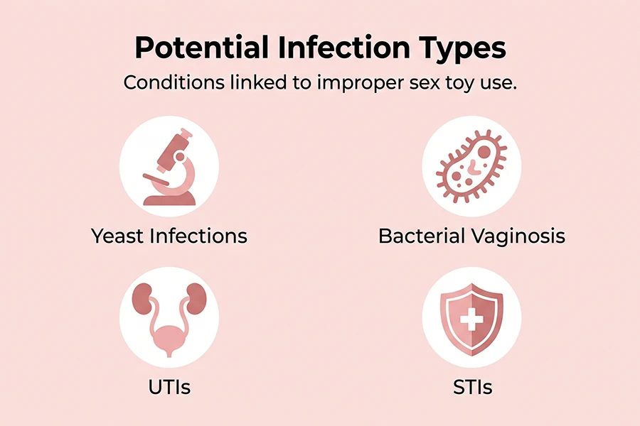 conditions linked to improper sex toy use.