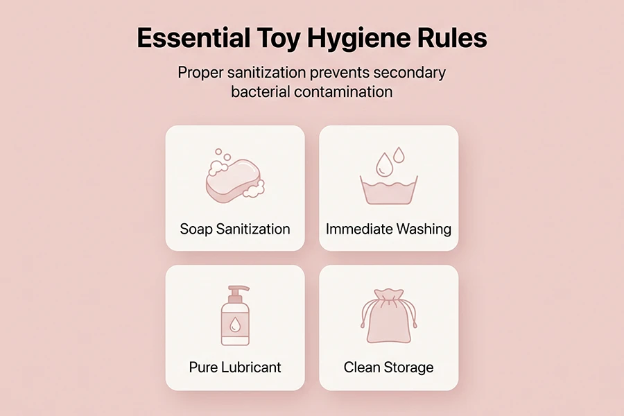 Can You Use a Vibrator With a Yeast Infection? Safety & Doctor Advice 2 proper sanitization prevents secondary bacterial contamination