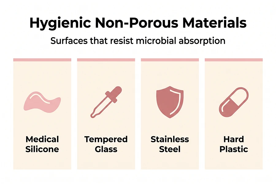 Can You Share a Sex Toy Safely? Hygiene, Materials & STI Risks 2 surfaces that resist microbial absorption