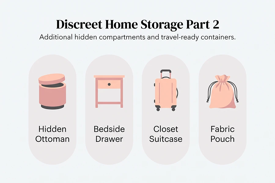 additional hidden compartments and travel ready containers