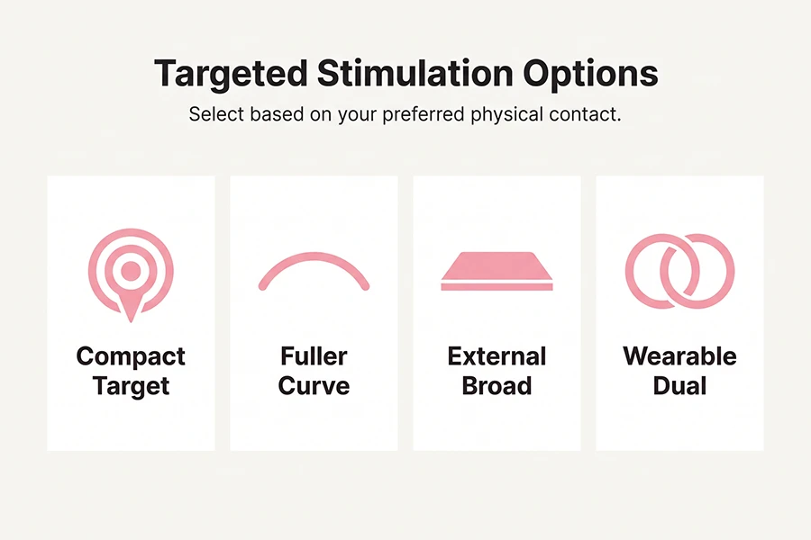 Quiet Vibrators For Discreet Use: Discover Your Perfect Match 22 select based on your preferred physical contact