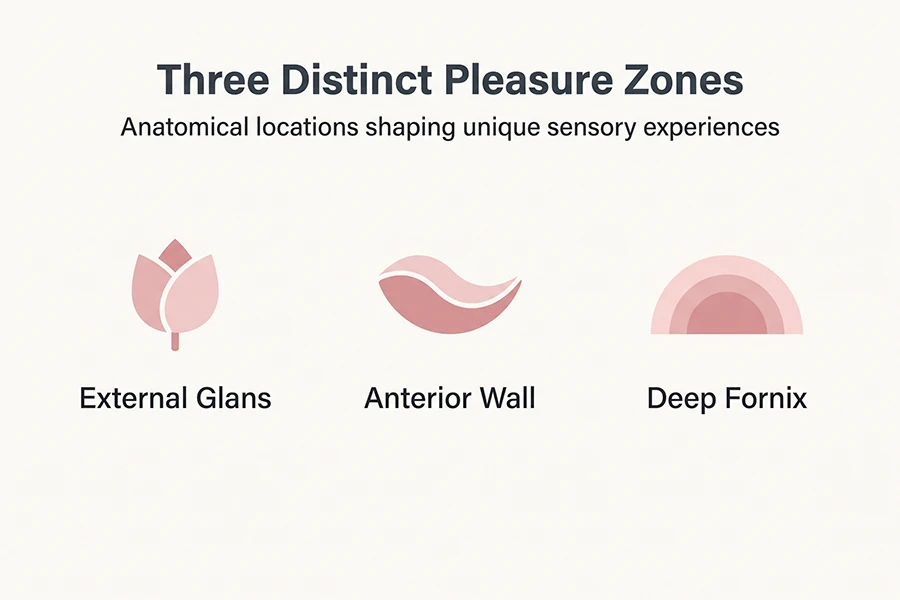 anatomical locations shaping unique sensory experience