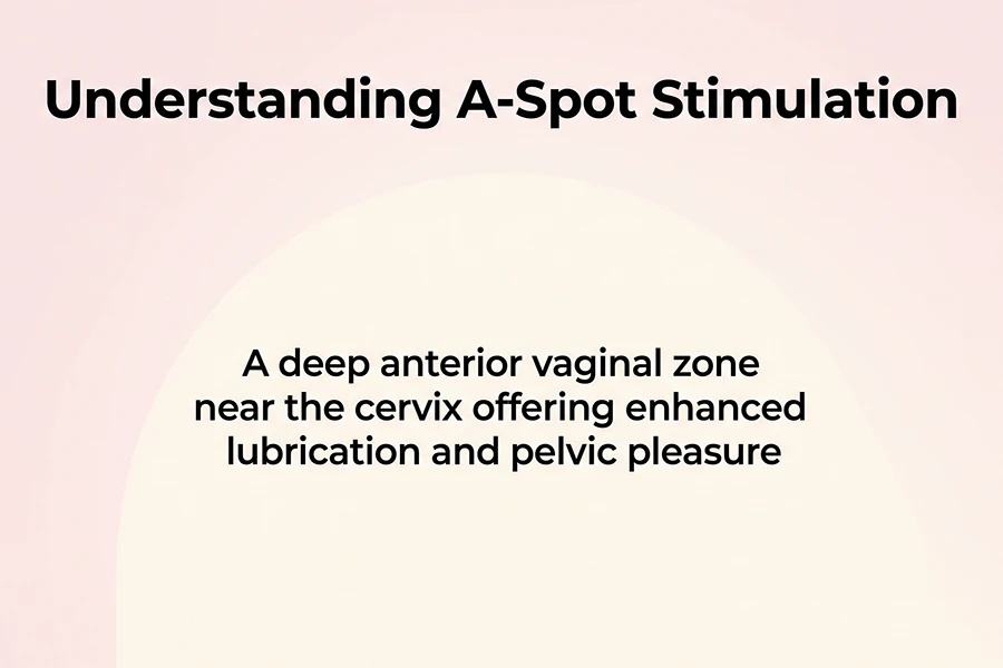 A Spot Stimulation: 4 Essential Insights Into Deep Pleasure and Pelvic Wellness 1 a deep anterior vaginal zone near cervix offering enhanced lubrication and pelvic pleasure