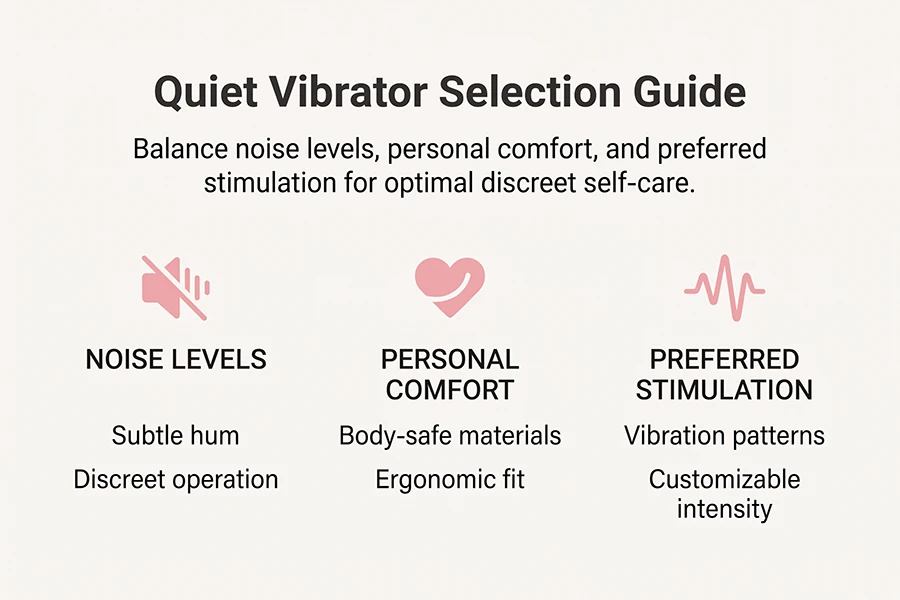 Quiet Vibrators For Discreet Use: Discover Your Perfect Match 1 balance noise levels, personal comfort, and preferred stimulation for optimal discreet self-care